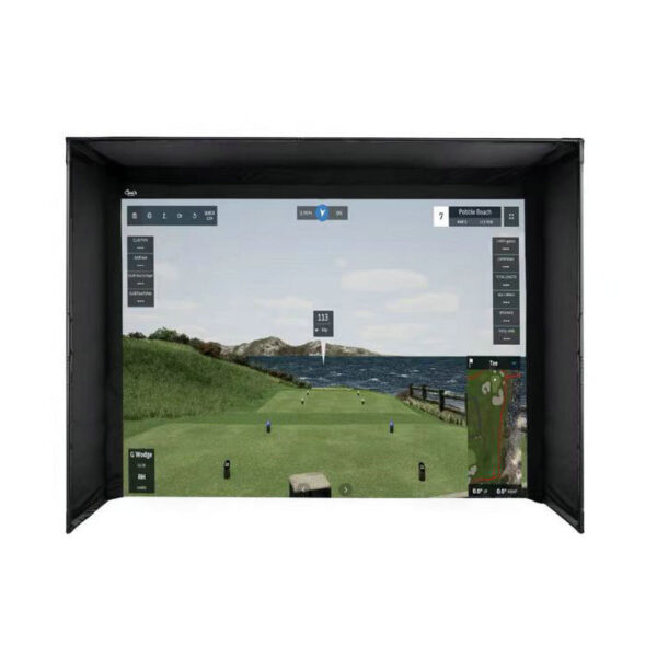 TeQers - Golf Simulator Enclosure with Impact Screen (Custom Size)