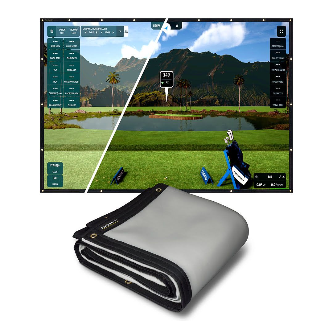 TeQers - Golf Simulator / Grey High-Contrast - Screen Only - Image 2